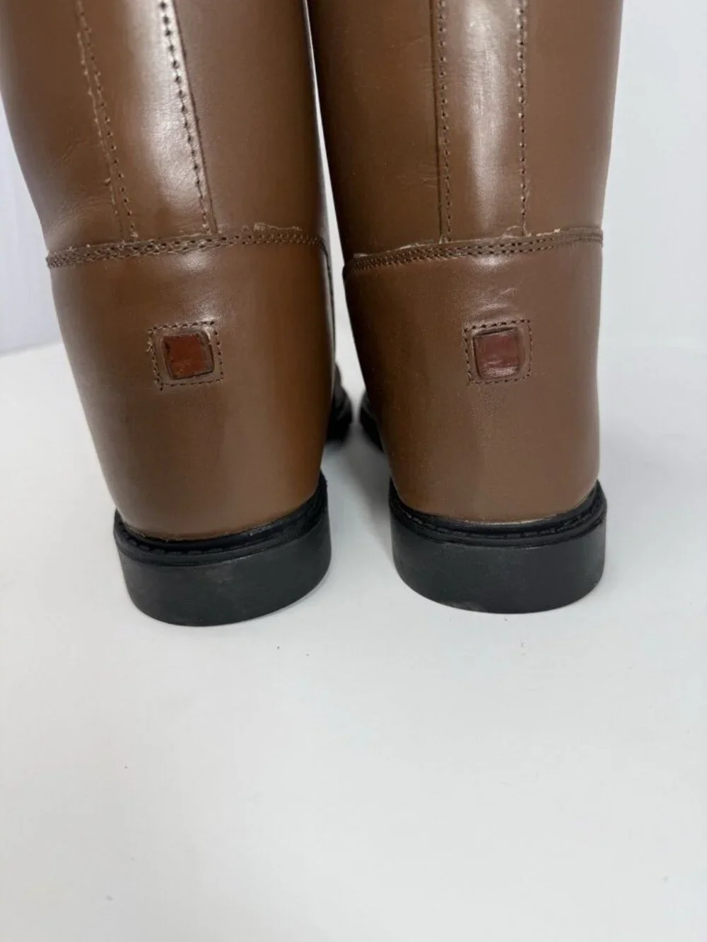 Mens TuffRider Mocha Brown Leather Polo Boots Brand New In Retail Box Size 9